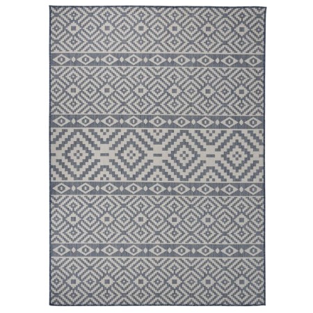 Alfombra de exterior de tejido plano rayas azules 200x280 cm de vidaXL, Alfombras - Ref: Foro24-340840, Precio: 107,19 €, Des...