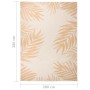 Flachgewebter Outdoor-Teppich mit Blattdruck, 200 x 280 cm von vidaXL, Teppiche - Ref: Foro24-340861, Preis: 91,80 €, Rabatt: %