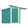 Grüner Gartenschuppen aus verzinktem Stahl, 270 x 130 x 208,5 cm von vidaXL, Schuppen - Ref: Foro24-316242, Preis: 293,99 €, ...