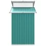 Cobertizo de jardín acero galvanizado verde 270x130x208,5 cm de vidaXL, Cobertizos - Ref: Foro24-316242, Precio: 294,19 €, De...