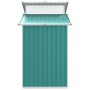 Grüner Gartenschuppen aus verzinktem Stahl, 270 x 130 x 208,5 cm von vidaXL, Schuppen - Ref: Foro24-316242, Preis: 305,50 €, ...