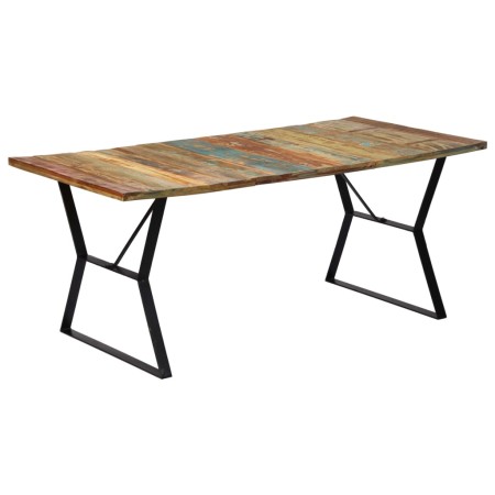 Esstisch aus recyceltem Massivholz, 180 x 90 x 76 cm von vidaXL, Küchen- und Esstische - Ref: Foro24-247946, Preis: 275,49 €,...