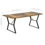Recycled solid wood dining table 180x90x76 cm by vidaXL, Kitchen and dining tables - Ref: Foro24-247946, Price: 272,20 €, Dis...