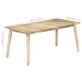 Esstisch aus massivem Mangoholz, 180 x 90 x 76 cm von vidaXL, Küchen- und Esstische - Ref: Foro24-282720, Preis: 400,69 €, Ra...