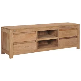 Solid teak TV cabinet 115x30x40 cm by vidaXL, TV Furniture - Ref: Foro24-282846, Price: 309,41 €, Discount: %