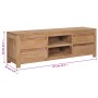 TV-Schrank aus massivem Teakholz, 115 x 30 x 40 cm von vidaXL, TV-Möbel - Ref: Foro24-282846, Preis: 312,91 €, Rabatt: %