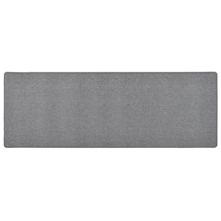 Alfombra de pasillo gris oscuro 50x150 cm