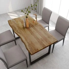 Esstisch aus massivem Akazienholz 154x80x76 cm von vidaXL, Küchen- und Esstische - Ref: Foro24-286473, Preis: 331,70 €, Rabat...
