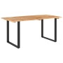 Esstisch aus massivem Akazienholz 154x80x76 cm von vidaXL, Küchen- und Esstische - Ref: Foro24-286473, Preis: 274,68 €, Rabat...
