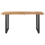 Esstisch aus massivem Akazienholz 154x80x76 cm von vidaXL, Küchen- und Esstische - Ref: Foro24-286473, Preis: 274,68 €, Rabat...