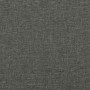 Cama box spring con colchón tela gris oscuro 120x190 cm