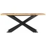 Esstisch aus massivem, rauem Mangoholz, 180 x 90 x 76 cm von vidaXL, Küchen- und Esstische - Ref: Foro24-285963, Preis: 492,3...