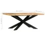 Esstisch aus massivem, rauem Mangoholz, 180 x 90 x 76 cm von vidaXL, Küchen- und Esstische - Ref: Foro24-285963, Preis: 492,3...