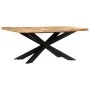 Esstisch aus massivem, rauem Mangoholz, 180 x 90 x 76 cm von vidaXL, Küchen- und Esstische - Ref: Foro24-285963, Preis: 492,3...
