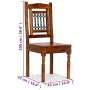 Sillas de comedor 6 uds madera maciza acabado sheesham clásico de vidaXL, Sillas de comedor - Ref: Foro24-275272, Precio: 746...