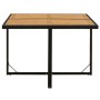 Garden table synthetic rattan black acacia wood 109x107x74cm by vidaXL, Garden tables - Ref: Foro24-316790, Price: 80,48 €, D...
