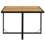 Gartentisch aus synthetischem Rattan, Akazienholz, schwarz, 109 x 107 x 74 cm von vidaXL, Gartentische - Ref: Foro24-316790, ...