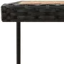 Gartentisch aus synthetischem Rattan, Akazienholz, schwarz, 109 x 107 x 74 cm von vidaXL, Gartentische - Ref: Foro24-316790, ...