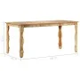 Solid recycled wood dining table 160x80x76 cm by vidaXL, Kitchen and dining tables - Ref: Foro24-286490, Price: 244,21 €, Dis...