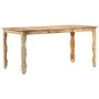 Solid recycled wood dining table 160x80x76 cm by vidaXL, Kitchen and dining tables - Ref: Foro24-286490, Price: 244,21 €, Dis...