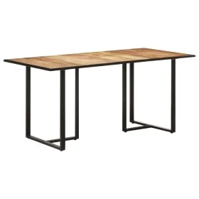 Rough mango wood dining table 160 cm by vidaXL, Kitchen and dining tables - Ref: Foro24-320693, Price: 200,18 €, Discount: %