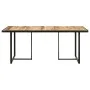 Esstisch aus rohem Mangoholz 160 cm von vidaXL, Küchen- und Esstische - Ref: Foro24-320693, Preis: 200,18 €, Rabatt: %