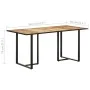 Esstisch aus rohem Mangoholz 160 cm von vidaXL, Küchen- und Esstische - Ref: Foro24-320693, Preis: 200,18 €, Rabatt: %