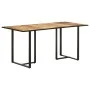 Esstisch aus rohem Mangoholz 160 cm von vidaXL, Küchen- und Esstische - Ref: Foro24-320693, Preis: 200,18 €, Rabatt: %