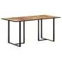 Esstisch aus rohem Mangoholz 160 cm von vidaXL, Küchen- und Esstische - Ref: Foro24-320693, Preis: 200,18 €, Rabatt: %