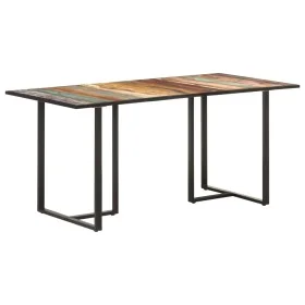 Recycled solid wood dining table 160 cm by vidaXL, Kitchen and dining tables - Ref: Foro24-320694, Price: 243,92 €, Discount: %