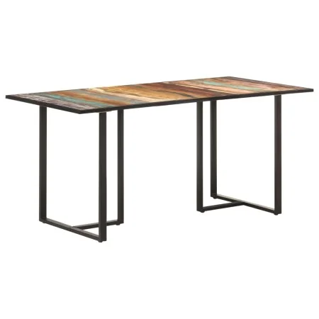 Recycled solid wood dining table 160 cm by vidaXL, Kitchen and dining tables - Ref: Foro24-320694, Price: 243,88 €, Discount: %