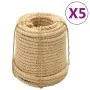 Sisalseile 5 Stück 16 mm 100 m von vidaXL, Seile und Metallschnüre - Ref: Foro24-3196231, Preis: 535,24 €, Rabatt: %