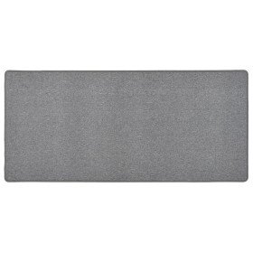 Alfombra de pasillo gris oscuro 80x150 cm