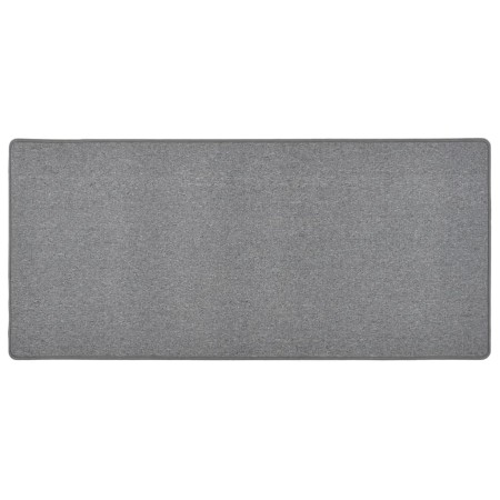 Alfombra de pasillo gris oscuro 80x150 cm