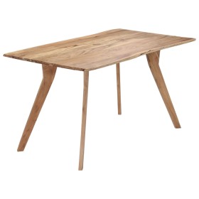 Esstisch aus massivem Akazienholz 140x80x76 cm von vidaXL, Küchen- und Esstische - Ref: Foro24-247977, Preis: 289,35 €, Rabat...