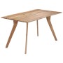 Esstisch aus massivem Akazienholz 140x80x76 cm von vidaXL, Küchen- und Esstische - Ref: Foro24-247977, Preis: 289,35 €, Rabat...