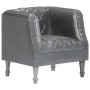 Sillón de cuero de cabra auténtico gris de vidaXL, Sillones - Ref: Foro24-286618, Precio: 241,46 €