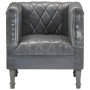 Sillón de cuero de cabra auténtico gris de vidaXL, Sillones - Ref: Foro24-286618, Precio: 241,46 €