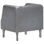 Sillón de cuero de cabra auténtico gris de vidaXL, Sillones - Ref: Foro24-286618, Precio: 241,46 €