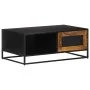 Rough mango wood coffee table 90x50x35 cm by vidaXL, Coffee table - Ref: Foro24-323149, Price: 160,31 €, Discount: %