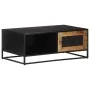 Rough mango wood coffee table 90x50x35 cm by vidaXL, Coffee table - Ref: Foro24-323149, Price: 160,31 €, Discount: %