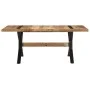 Rough mango wood dining table 180x90x76 cm by vidaXL, Kitchen and dining tables - Ref: Foro24-321610, Price: 407,10 €, Discou...