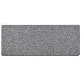 Alfombra de pasillo gris oscuro 80x200 cm