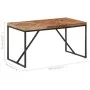 Solid mango and acacia wood dining table 140x70x76 cm by vidaXL, Kitchen and dining tables - Ref: Foro24-323548, Price: 200,9...