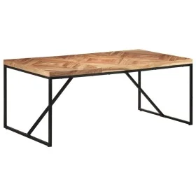 Solid acacia and mango wood dining table 180x90x76 cm by vidaXL, Kitchen and dining tables - Ref: Foro24-323552, Price: 304,5...