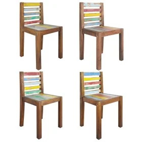Dining chairs 4 units recycled solid wood by vidaXL, dining chairs - Ref: Foro24-326180, Price: 325,67 €, Discount: %