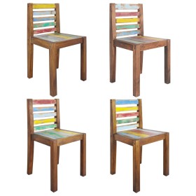 Esszimmerstühle 4 Einheiten recyceltes Massivholz von vidaXL, Essstühle - Ref: Foro24-326180, Preis: 295,46 €, Rabatt: %