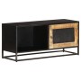 Massiver TV-Schrank aus rauem Mangoholz, 90 x 30 x 40 cm von vidaXL, TV-Möbel - Ref: Foro24-323150, Preis: 154,70 €, Rabatt: %