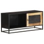 Massiver TV-Schrank aus rauem Mangoholz, 90 x 30 x 40 cm von vidaXL, TV-Möbel - Ref: Foro24-323150, Preis: 154,70 €, Rabatt: %