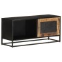 Massiver TV-Schrank aus rauem Mangoholz, 90 x 30 x 40 cm von vidaXL, TV-Möbel - Ref: Foro24-323150, Preis: 154,70 €, Rabatt: %